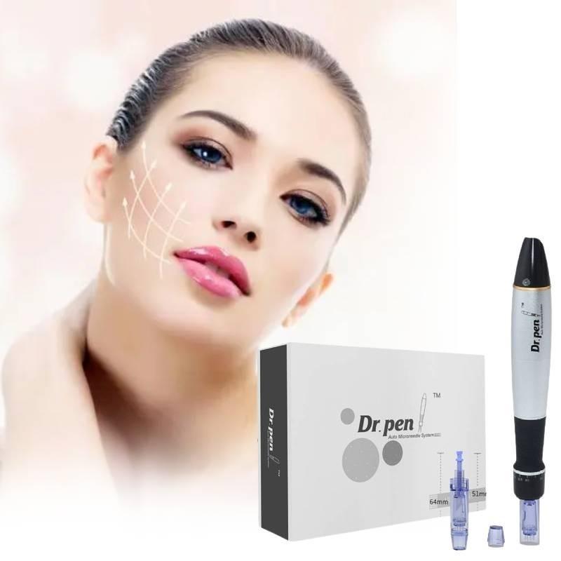 Усовершенствованный электрический микронидлинговый аппарат Dr Pen A1 для роста волос и сыворотка для кожи головы