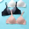 Лисий бюстгальтер в сборе, женский бюстгальтер пуш-ап, розовый кружевной провод, свободный сбор, сексуальная чашка AB, тонкое удобное нижнее белье для груди