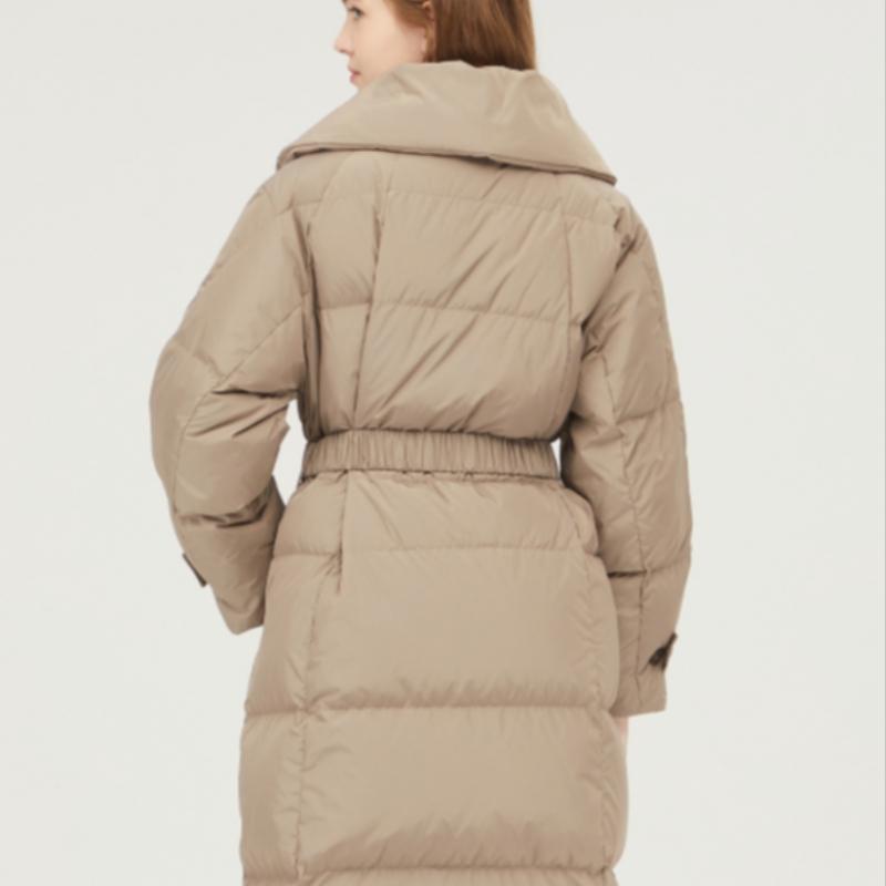 Benetton Высокий воротник с поясом и длинной подкладкой Bapdf8361 Bg