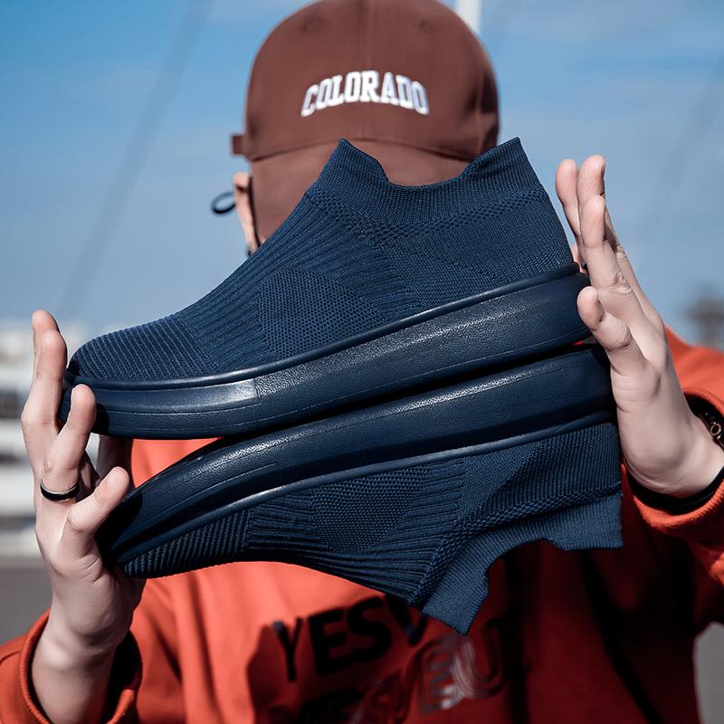 Мужская повседневная обувь на шнуровке, легкие мужские кроссовки для ходьбы, удобные балетки с сетчатой вставкой, дышащие мужские туфли без застежек, мокасины для отдыха