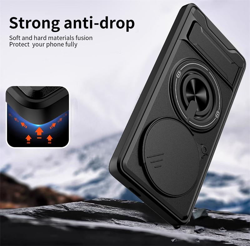 Бронированный чехол Funda для Honor Magic7 Lite 5G с магнитным держателем и подставкой-кольцом, чехлы для телефона Honor Magic 7 Lite с защитой сдвижной камеры