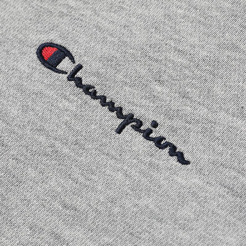 Champion Детская хлопковая толстовка с капюшоном на молнии с вышивкой