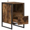 Nightstand Smoked Oak 39.5 x 30 x 50 cm Particleboard