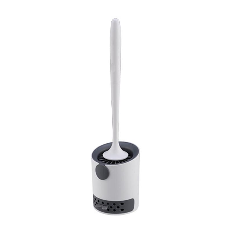 Wall-mounted Toilet Brush And Holder Set For Bathroom Flexible Toilet Bowl Brush Head With Soft Bristle For Effective Cleaning Bathroom Accessories