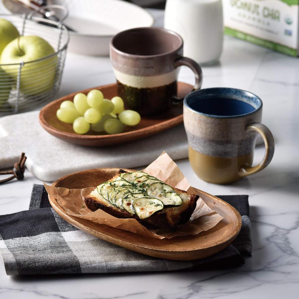 Aito Manufacturing [Glaze Works] Пара фарфоровых кружек и деревянный поднос, набор 350 мл, Mino Ware, сделано в Японии 266765