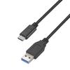 Cable telephone Aisens - A107-0450 - Cable USB 3.1 Gen2 10 Gbps 3 A, type USB-C/M-A/M, noir, 1,5 m