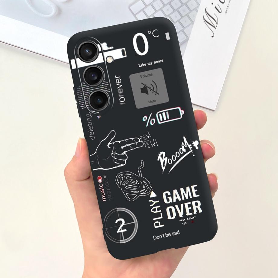 Для Samsung Galaxy A15 4G Чехол Роскошный Противоударный Задняя Крышка На Funda Samsung A15 A155F Capas Крутой Стиль Милый Мультяшный Принт Чехлы