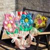 10pcs Colorful Flower Bouquet Balloon Set Aluminum Foil Five Petal Flower Balloon  Mother's Day