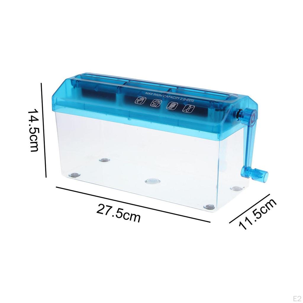 Мини-уничтожитель бумаг с ручным приводом, канцелярский, прямой рез, профессиональный, ручной