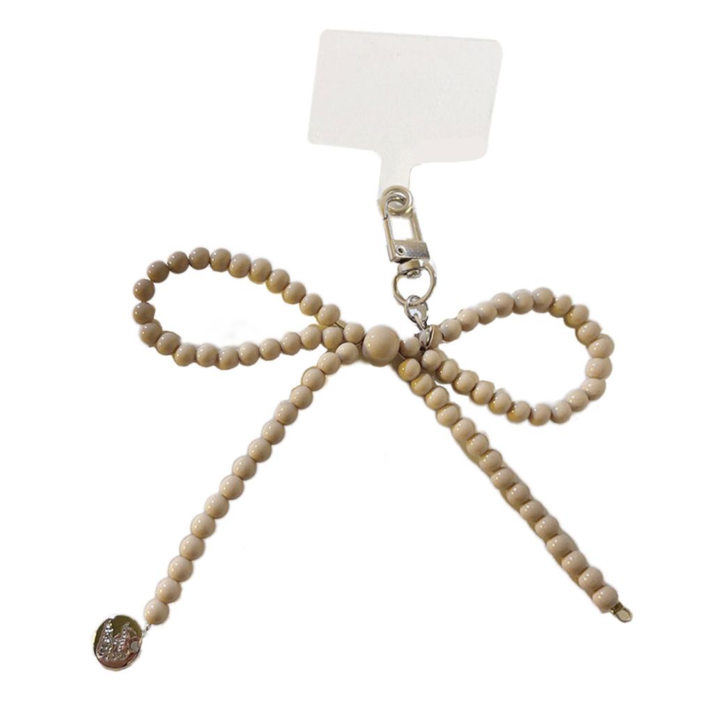 Жемчужный бисерный бантик Подвеска Подвеска Сладкий Крутой Ремешок для телефона Украшение для сумки Портативный Сладкий шнурок для девочек женщин