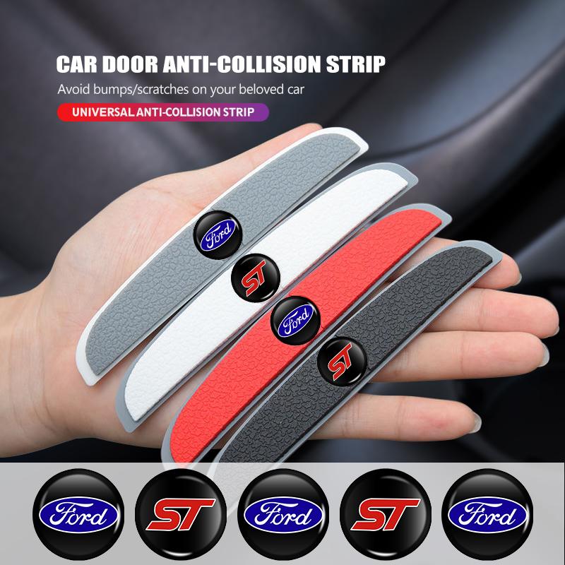 ITES5 For Ford 4pcs Car Door Edge Protection Guards Anti-scratch Stickers Anti-collision Strip Accessories Escape Ecosport Explorer