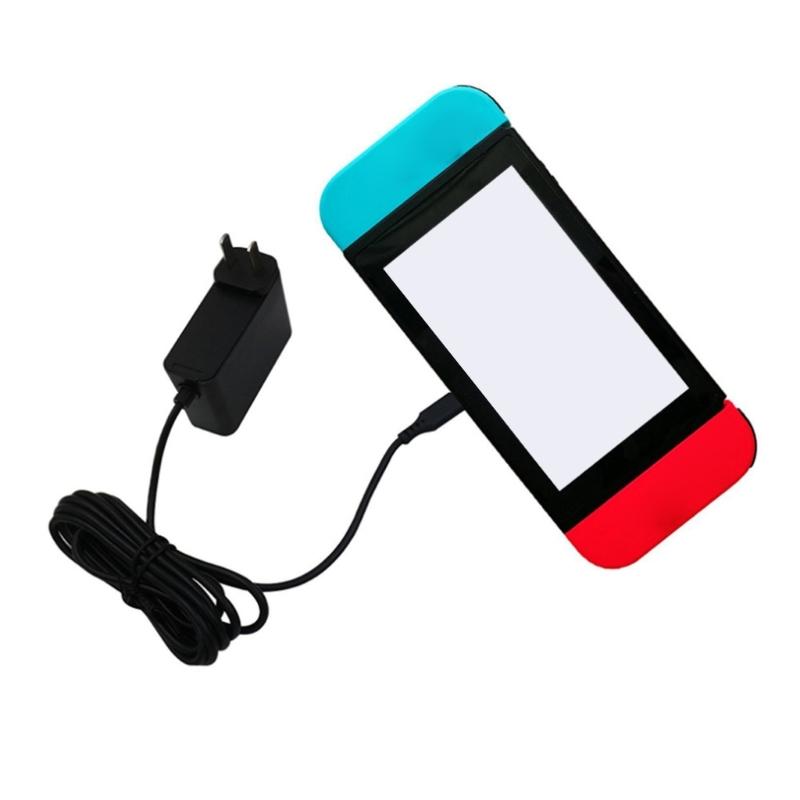 Адаптер зарядного устройства 50/60 Гц для Switch, Быстрозарядный шнур питания, Сетевой AC-адаптер, Кабель, Линия, Аксессуары для видеоигр