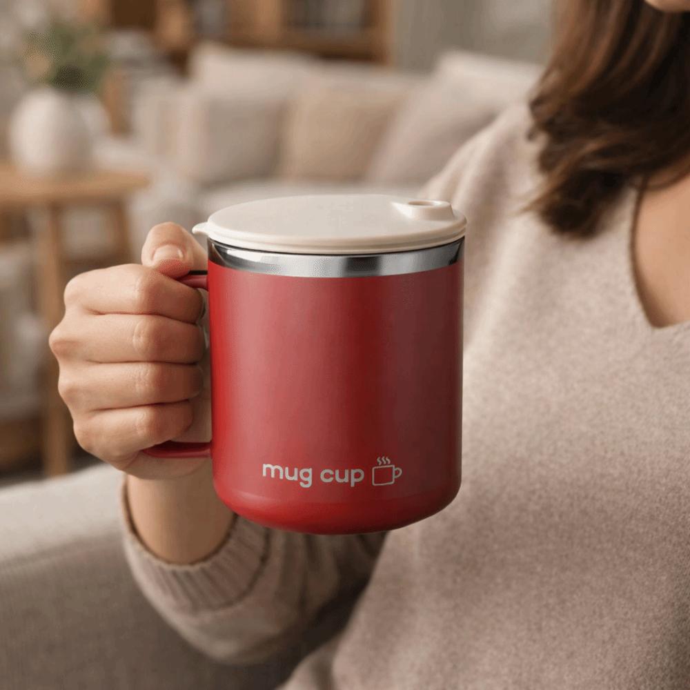 304 Stainless Steel Coffee Cup Sliding Cover Design Tumbler Household Drinking Cup  Student