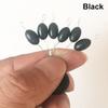 High Concentricity Black Rubber Float Line Stopper Luminous Space Beans Fishing Accessories