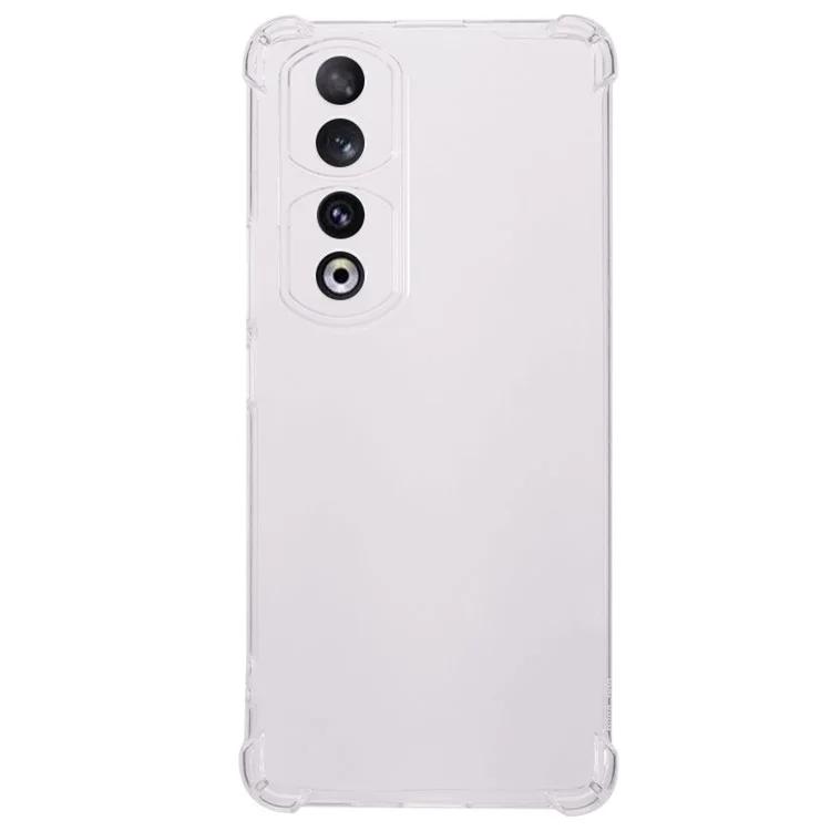 Для Honor 90 Pro Прозрачный чехол с усиленными углами Гибкий чехол из ТПУ для сотового телефона
