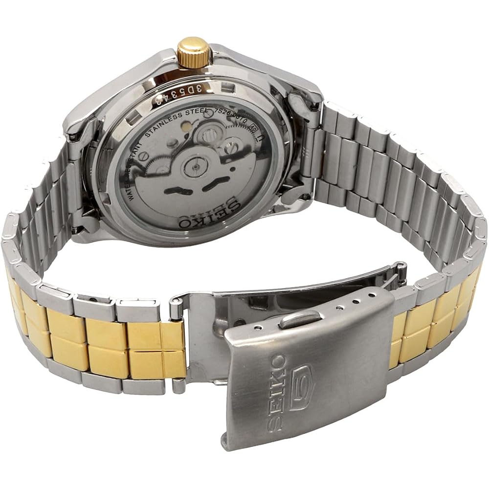 Seiko Мужские автоматические часы SEIKO FIVE SNKK94K1 Серебристый x Золотой (Зарубежная модель) [Параллельный импорт]