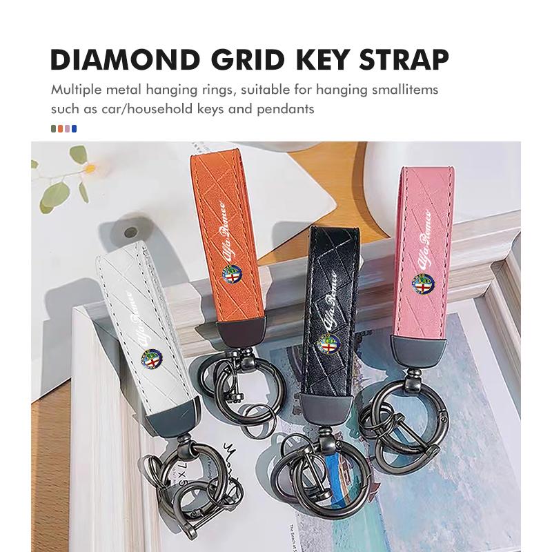 2026 Hot Sticker Car Logo Styling Keychain Business Gift Keyring Holder Accessories For Alfa Romeo Giulietta GT 159 147 156 Mito