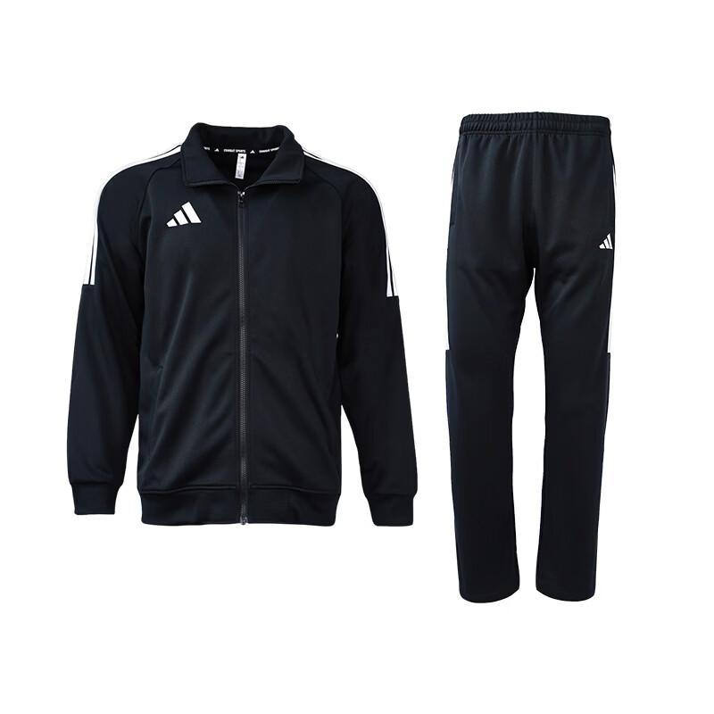 Men's Adidas 3-Stripes Sports Suit Unisex Black White