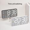 Цифровые настенные часы с дистанционным управлением, большим дисплеем, многофункциональным 12/24-часовым светодиодным цифровым будильником