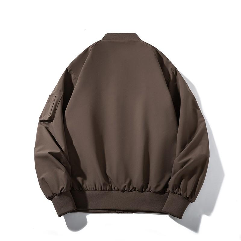 Mens Oversized Casual Winter Bomber Jacket Warm Thickened Cotton-Padded Outerwear Daily Wear