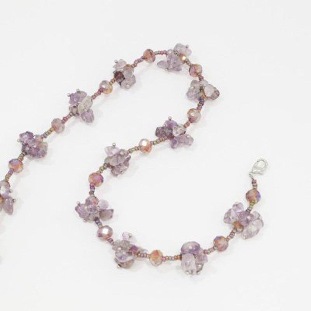Women's Purple Stone Acrylic Fashion Vintage Necklace