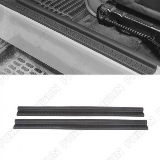 2x Door Sill Entry Guard Scuff Plate Cover Black For Jeep Wrangler TJ 1997-2006