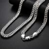 Korean Silver Jewelry Set: B10MM Full Necklace & 6MM Bracelet