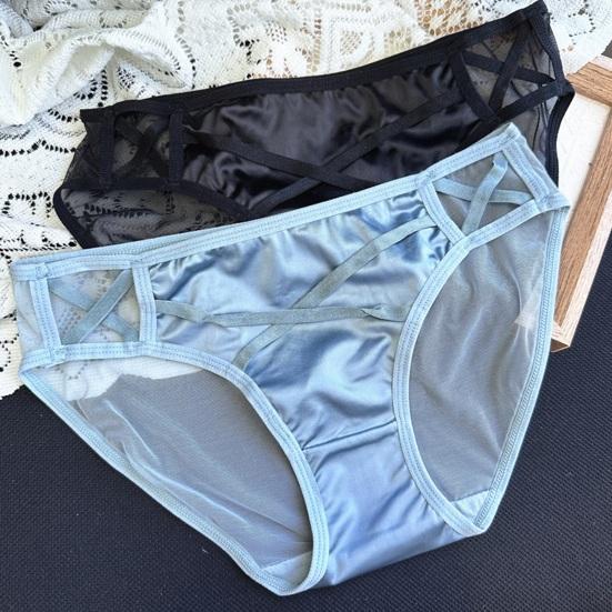 Женское сексуальное прозрачное сетчатое нижнее белье, бесшовные трусики-слипы с низкой посадкой, просвечивающие, мягкие, эластичные, дышащие