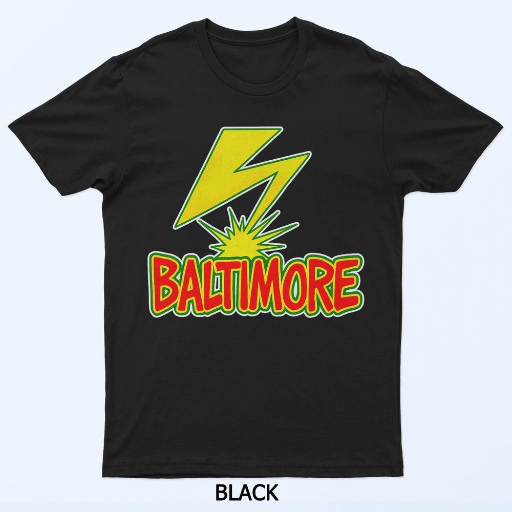 Baltimore Lightning Punk Colorful Rasta Design Maryland T-Shirt