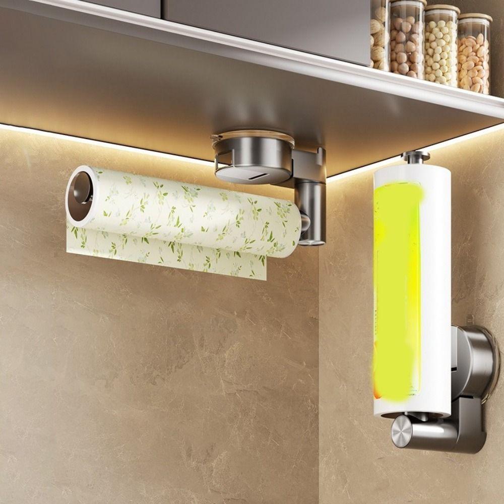 No-punching Suction Cup Tissue Hanger Wall Mounted Paper Roll Holder  RV Use