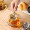 304 Stainless Steel Loose Leaf Tea Strainer Rotating Basket Tea Leaf Filter  Tea Serving