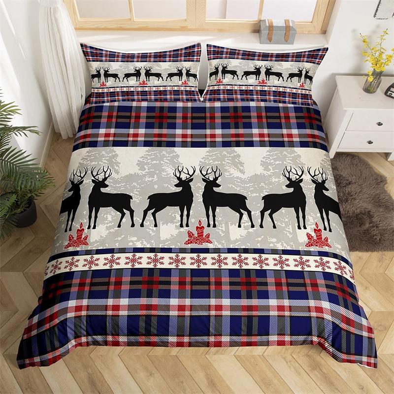 Рождественский пододеяльник одинарный, королевский, комплект постельного белья с Санта-Клаусом, пододеяльник из микрофибры с хвостом русалки, рождественский пододеяльник с гномом
