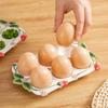 6 Slot Kitchen Seasoning Dish Stackable Egg Storage Tray Egg Storage Box  Refrigerator