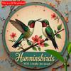 2d Flat 20*20cm Retro Hummingbird Wooden Wall Decoration, with Vibrant Floral Design, for Home Decoration In Living Rooms, Bedrooms, Offices or Cafes.