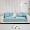 Solid Color Thousand Bird Grid Sofa Cover Thicken Plush Sofa Cover Slip Resistant Couch Cover Sofa Towel for Living Room Decor
