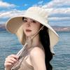 Универсальная летняя и весенняя уличная солнцезащитная шляпа-шаль с большим козырьком и отверстием для хвоста
