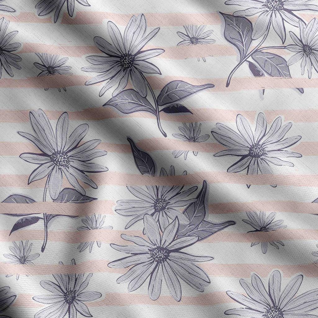 Soimoi Floral Print,  Cotton Cambric Quilting Fabric Sold by The Yard- 42 Inch Wide Medium Weight Cotton Fabric Sewing  Supplies