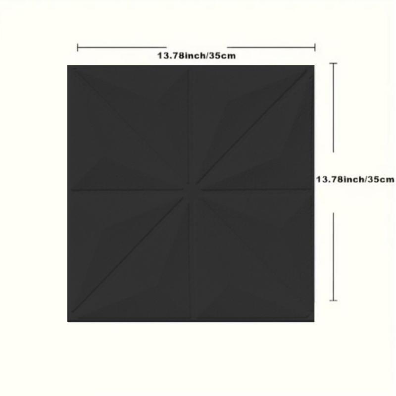 4 шт. 35*35 см Потолок Спальня Декор 3D Фон Обои Отклеивающиеся и Наклеивающиеся Водонепроницаемые Наклейки на Стену Анти-столкновение Домашний Декор