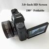 48-мегапиксельная цифровая камера HD 4K-камера для видеоблогов с 3,0-дюймовым поворотным экраном на 180°. Цифровая видеокамера Wi-Fi для YouTube с широкоугольным объективом и картой памяти 32 ГБ.