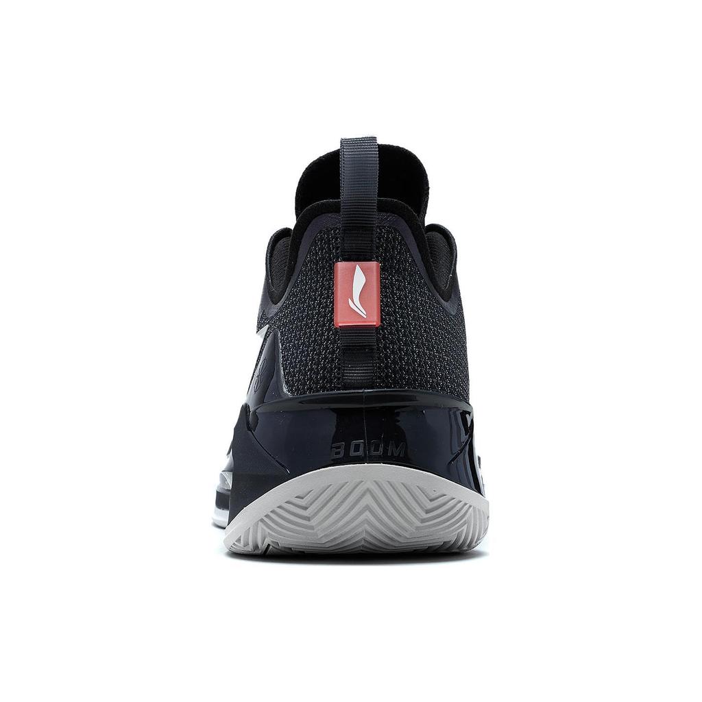 Li Ning Liren 3 V2 Низкие баскетбольные кроссовки с амортизацией Obsidian Мужские Ночной Черный ABAT057-7