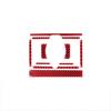 Red Carbon Fiber Interior AC Switch Cover Trim For Toyota 4Runner 2010- SU