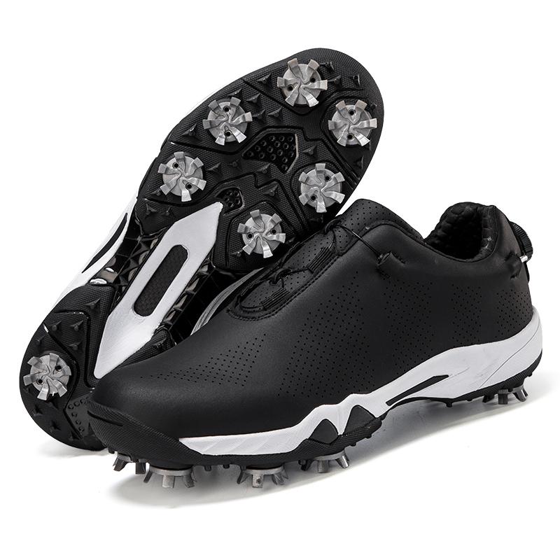 Men Golf Shoes Professional Spikes Golf Sneakers Outdoor Walking Sneakers Comfortable Athletic Footwears