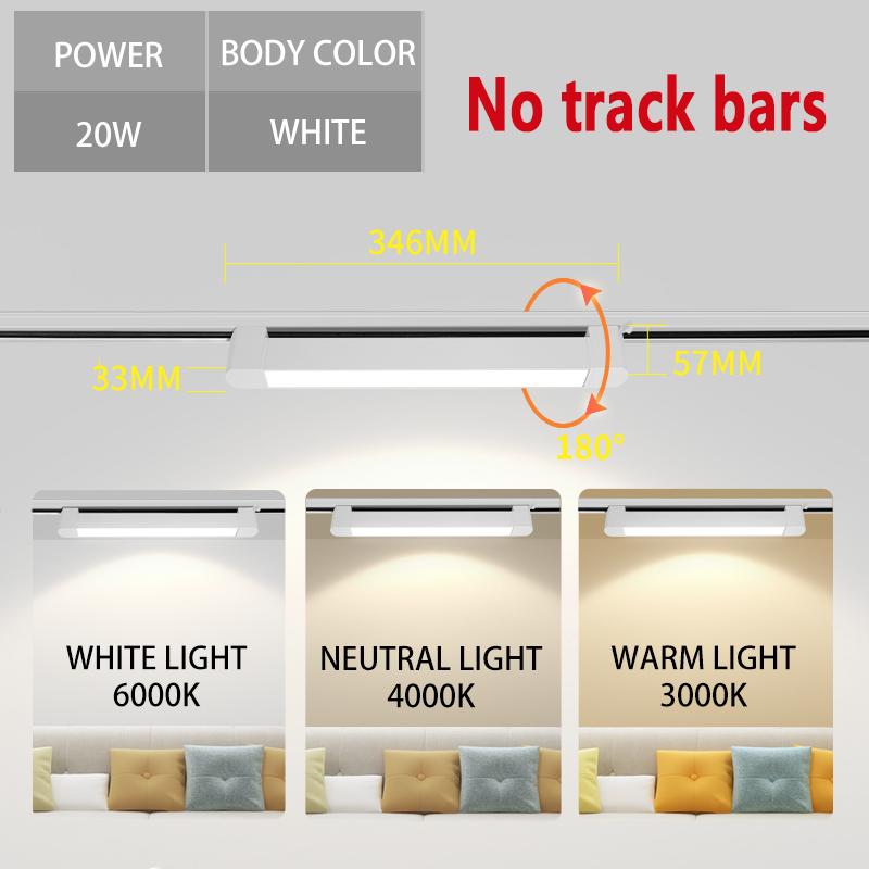 Новые трековые светильники алюминиевый потолочный трековый светильник прожектор лампа 110-220 В трековый светильник для дома магазин одежды Домашний декор
