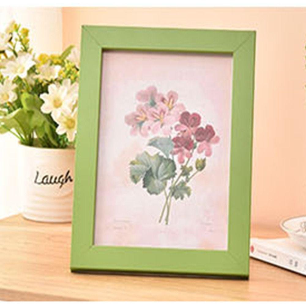 Simple Colorful Photo Frame Multi Size Drawings Picture Frame Handcraft DIY Display Holders Decoration