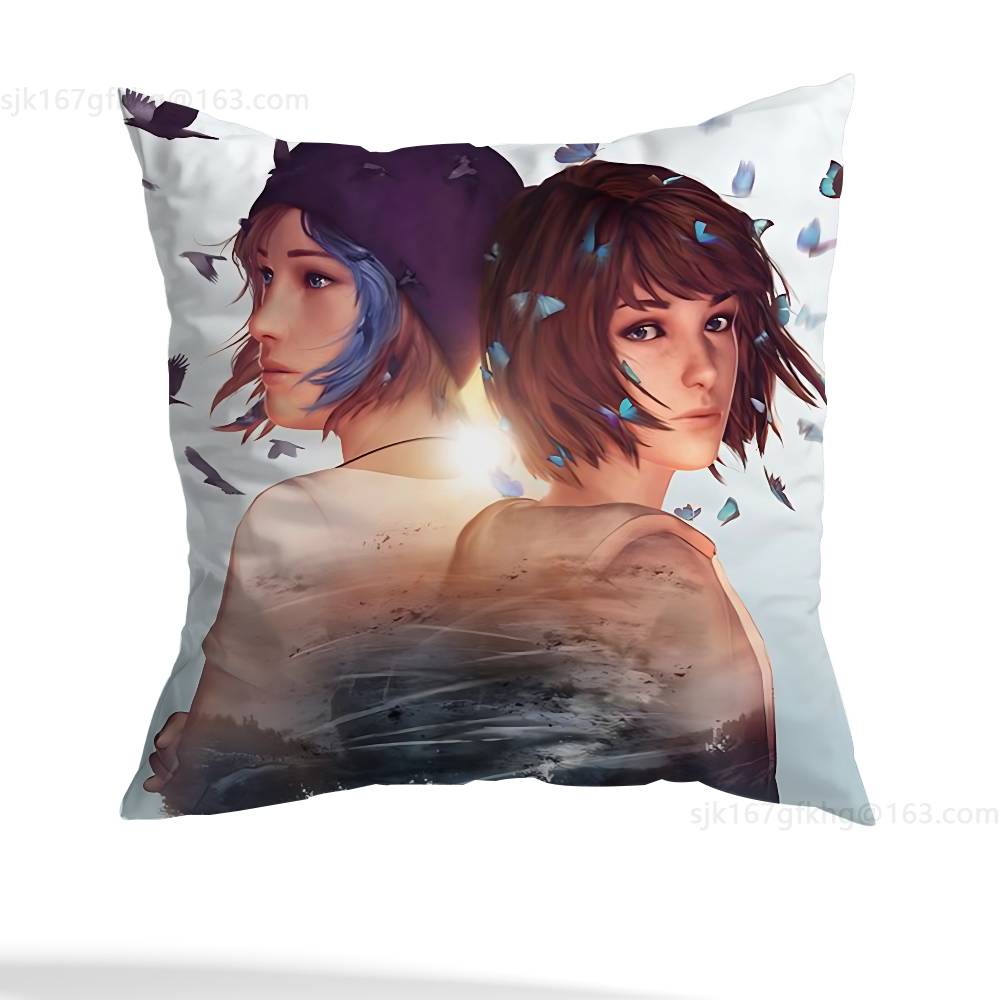 L-Life Is Strange Игровой Наволочка Квадратная Двусторонняя Печать Короткий Плюш Подушка для Дивана Наволочка для Спальни Прикроватная Подушка