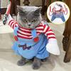 Модная Новинка Костюм Собаки Чакки Смертельный Страшные Реквизиты Смешные Питомцы Хэллоуин Косплей Аксессуары Одежда Худи