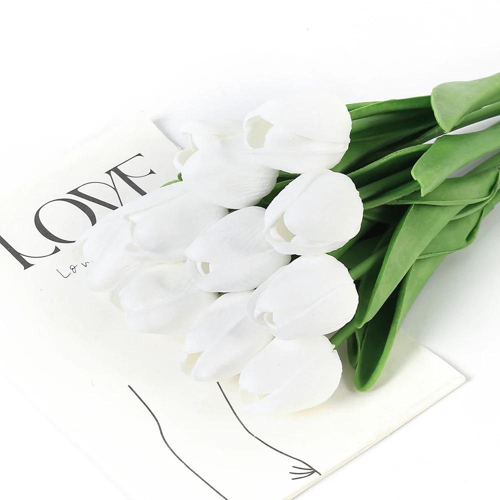 Букет из 3/5 искусственных тюльпанов, 29 см, из пенопласта, для украшения сада и свадьбы, для домашнего декора, вазы и цветочной композиции.