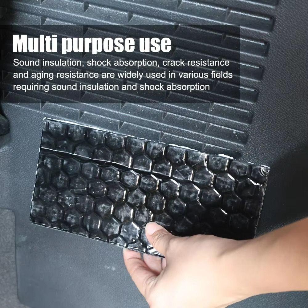 1Pcs 20x10cm Butyl Rubber Damping Board Noise Insulation Mat for Car Door Trunk Hood