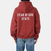 Fear of God Essentials Толстовка с капюшоном на молнии из плотного флиса Малиновая Мужские Топы Красный 192BT246246F