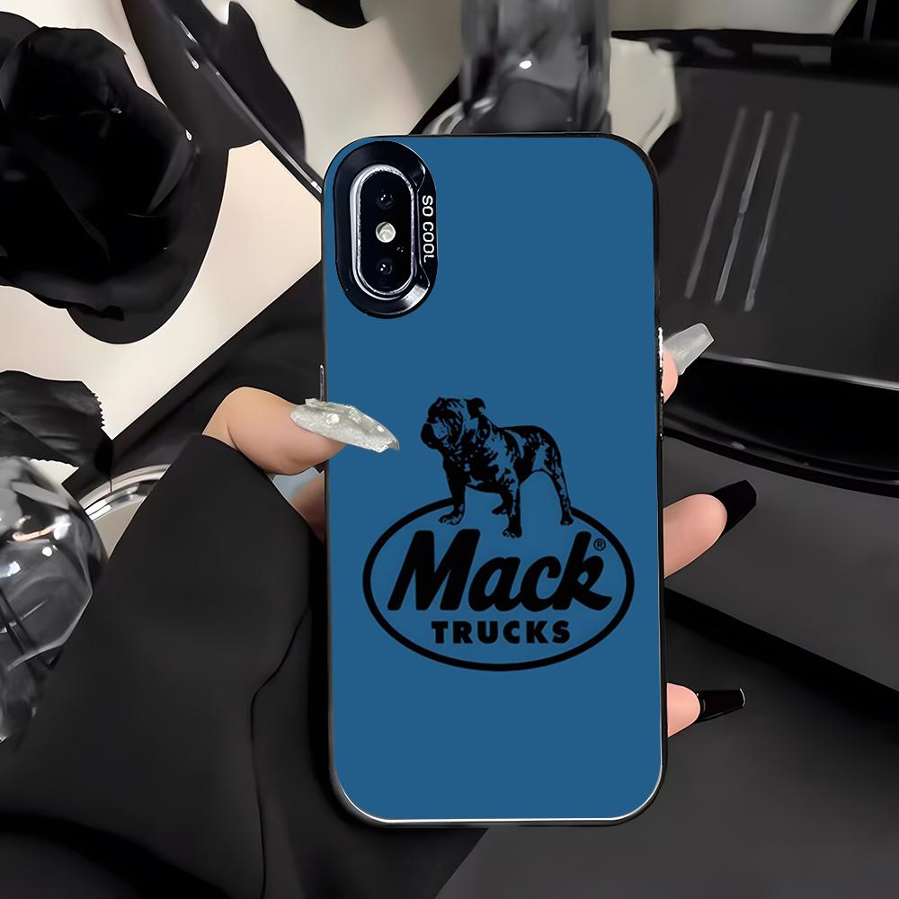 Чехол для телефона M-mackS Truck-k Логотип Для IPhone 17 Air 16 E 15 14 Plus 13 12 11 Pro Max Цветной Серебристый Чехол